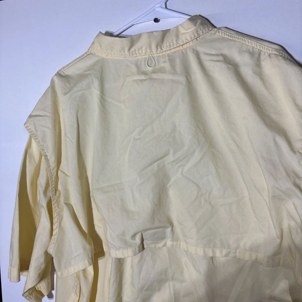 World Wide Sportsman Fishing‎ Shirt 2XL Yellow Vented Mesh Lined Outdoor